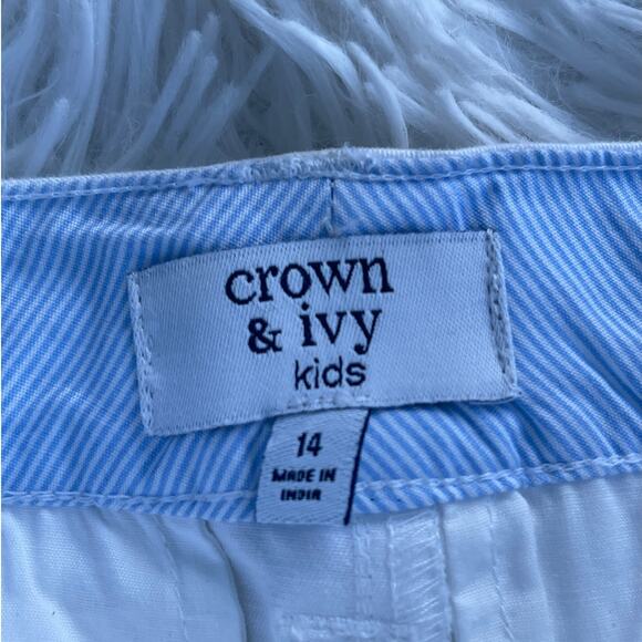 NWT CROWN & IVY Kids Zippered Short Spandex Sz 14 NWT - Picture 4 of 11